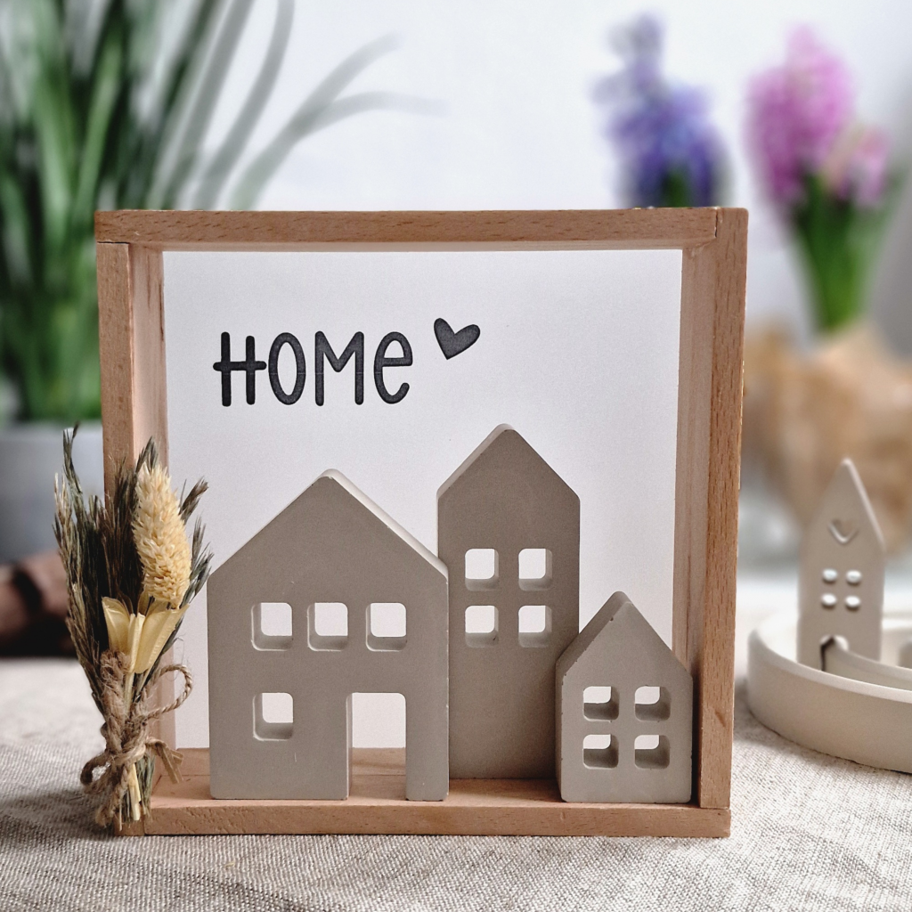 Deko-Häuschen DIY - fertiges Ergebnis