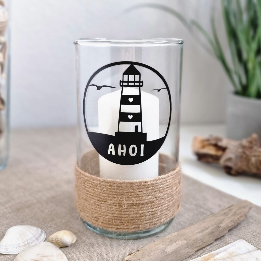 Vinylfolie auf Deko-Glas