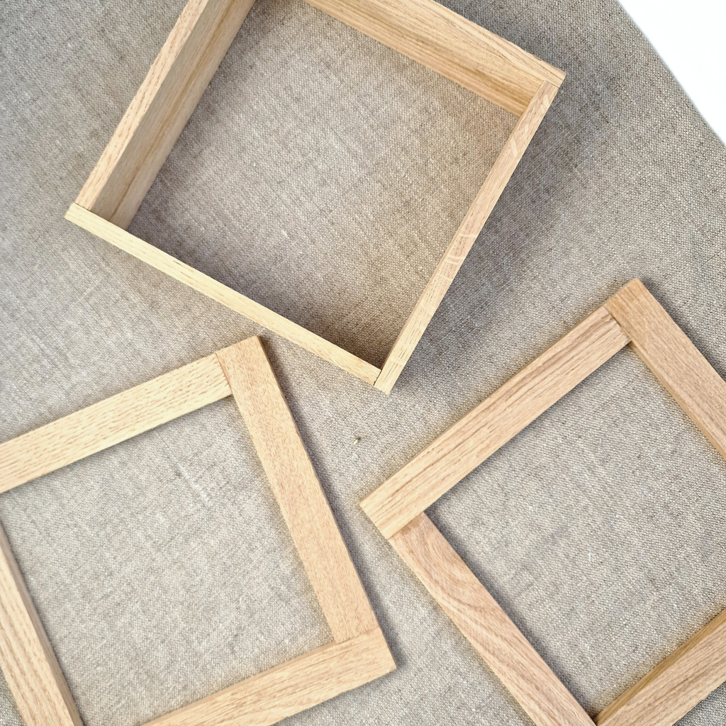 Einzelteile der Lichtbox aus Klötzchen