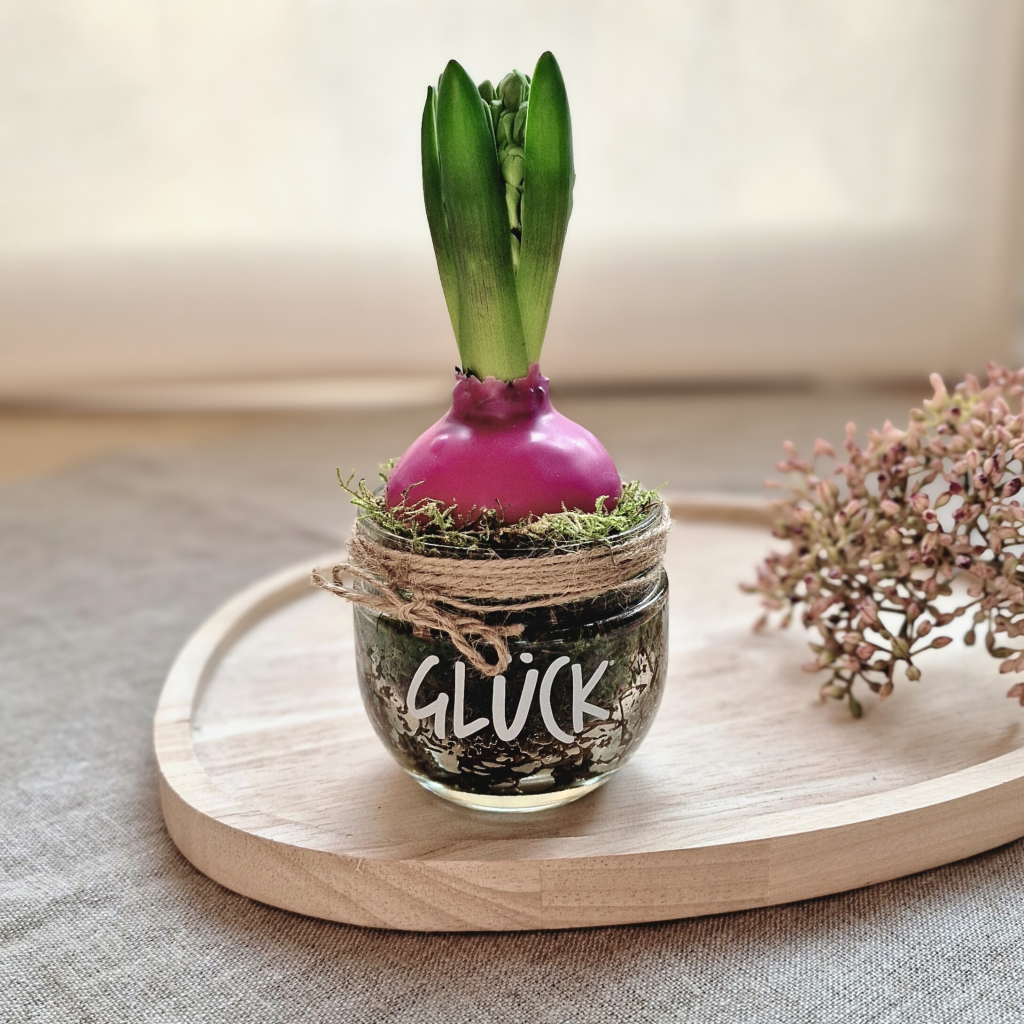 Hyazinthen mit Wachs überziehen DIY Frühlingsdeko